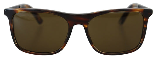 Elegant Brown Acetate Polarized Sunglasses