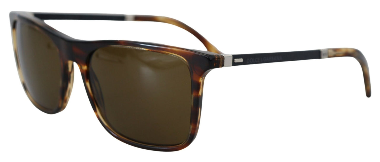 Elegant Brown Acetate Polarized Sunglasses