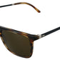 Elegant Brown Acetate Polarized Sunglasses