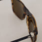 Elegant Brown Acetate Polarized Sunglasses