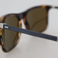 Elegant Brown Acetate Polarized Sunglasses