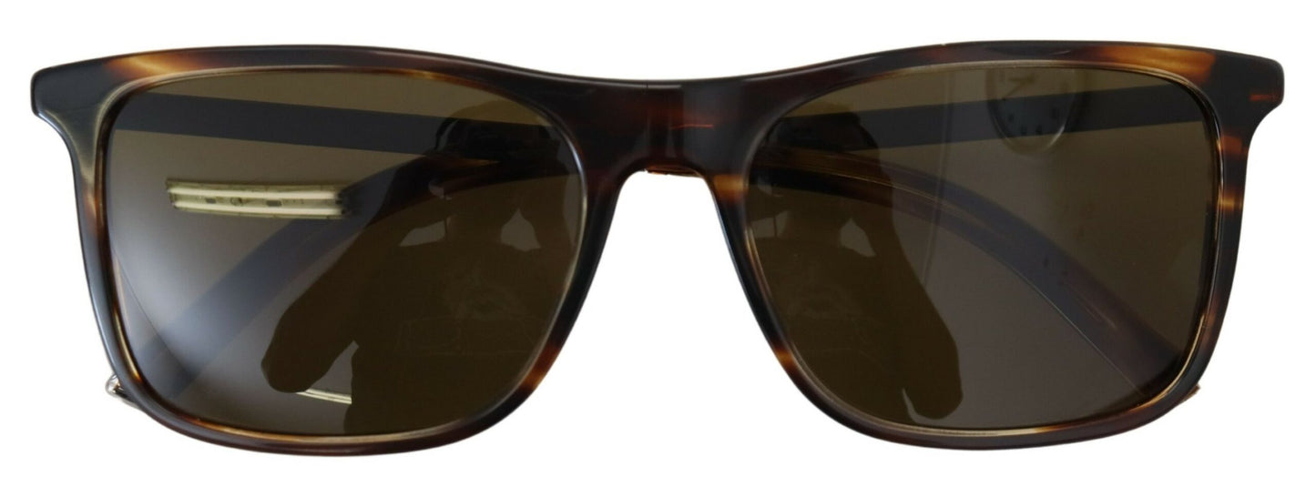 Elegant Brown Acetate Polarized Sunglasses