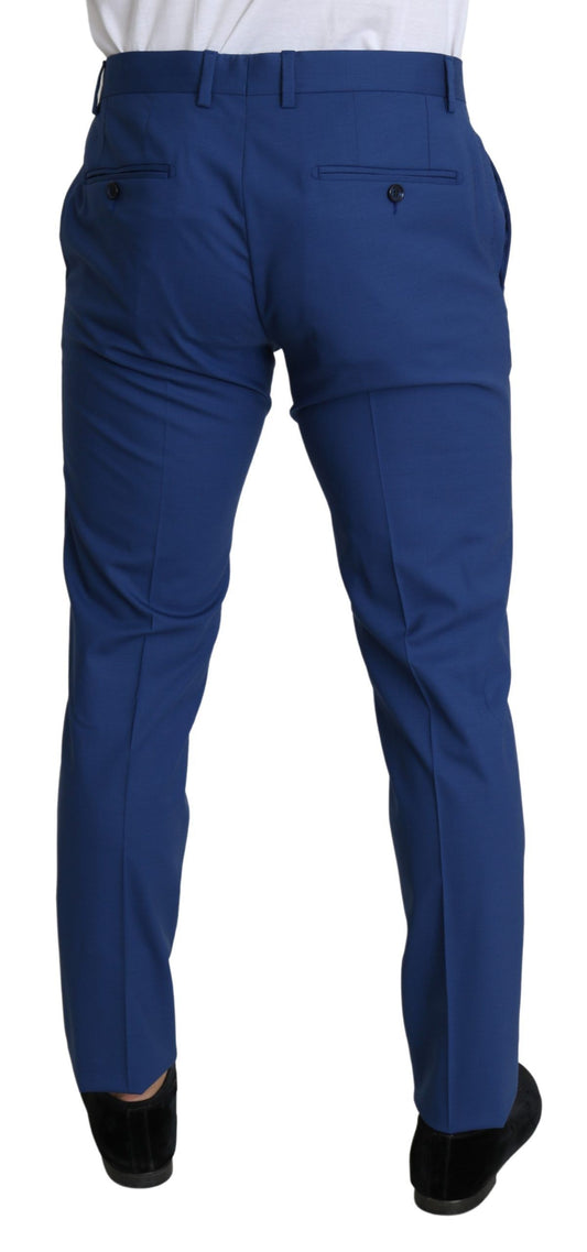 Elegant Slim Fit Wool Stretch Dress Pants