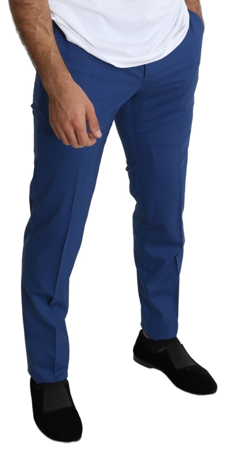 Elegant Slim Fit Wool Stretch Dress Pants