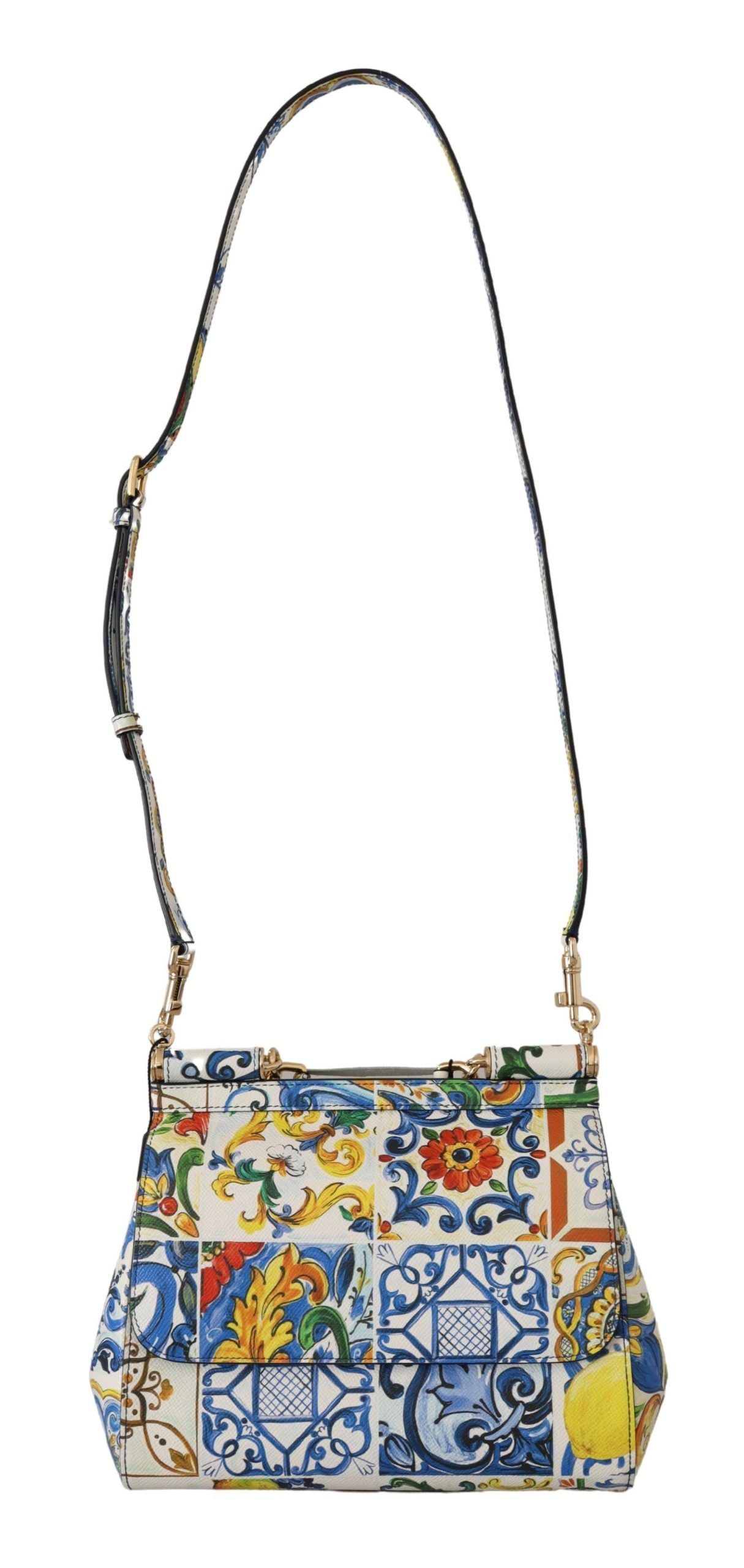 Sicilian Majesty Leather Shoulder Bag