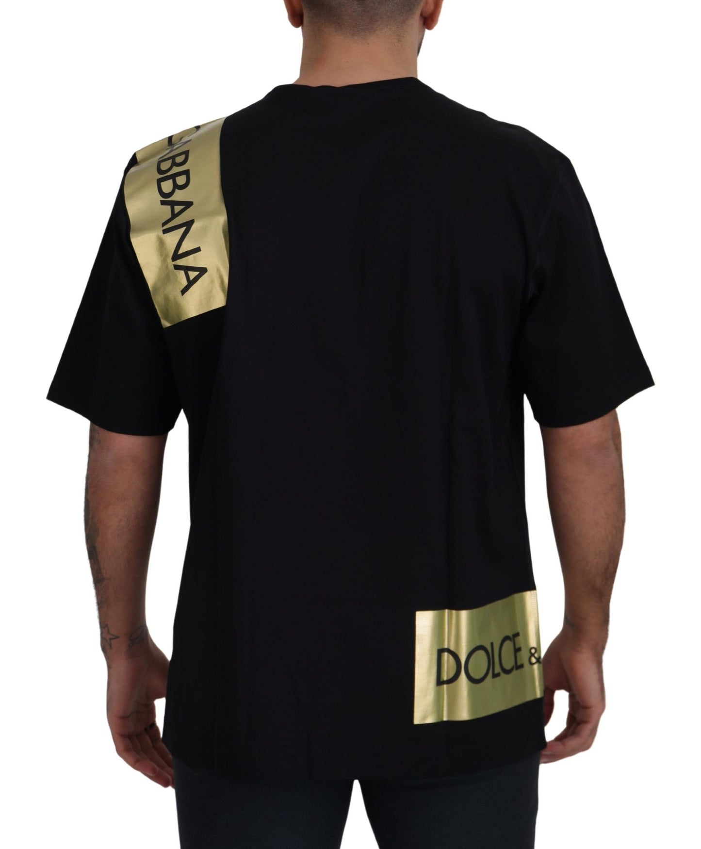 Elegant Black Gold Logo Tee