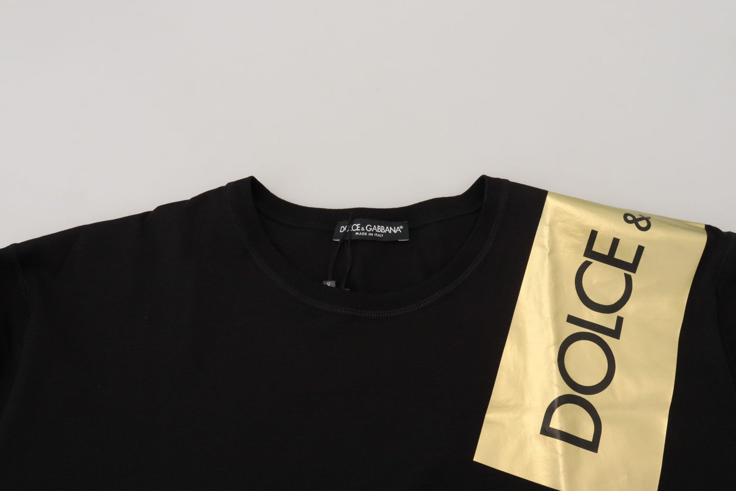 Elegant Black Gold Logo Tee