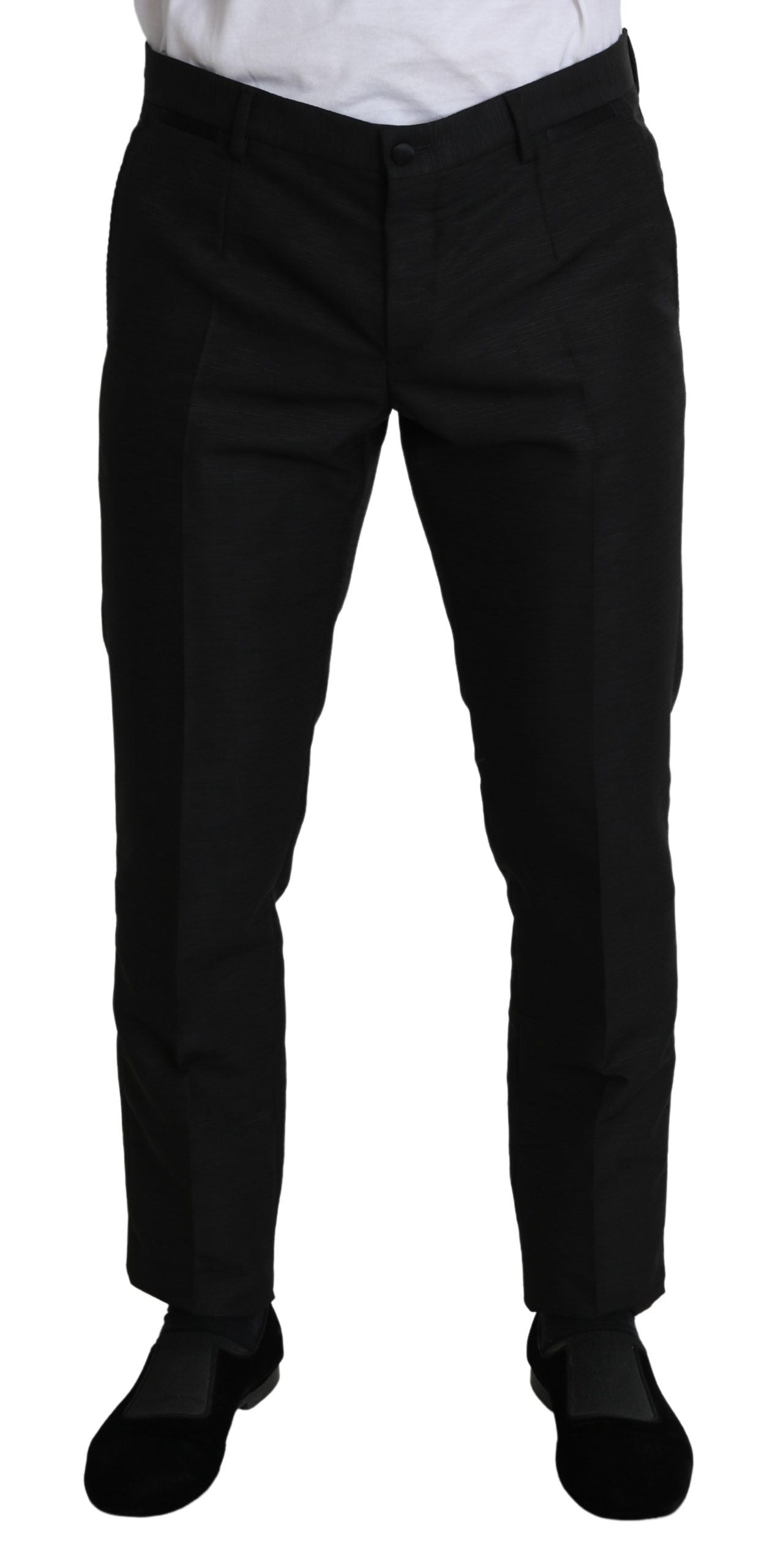 Elegant Wool Blend Slim Dress Pants