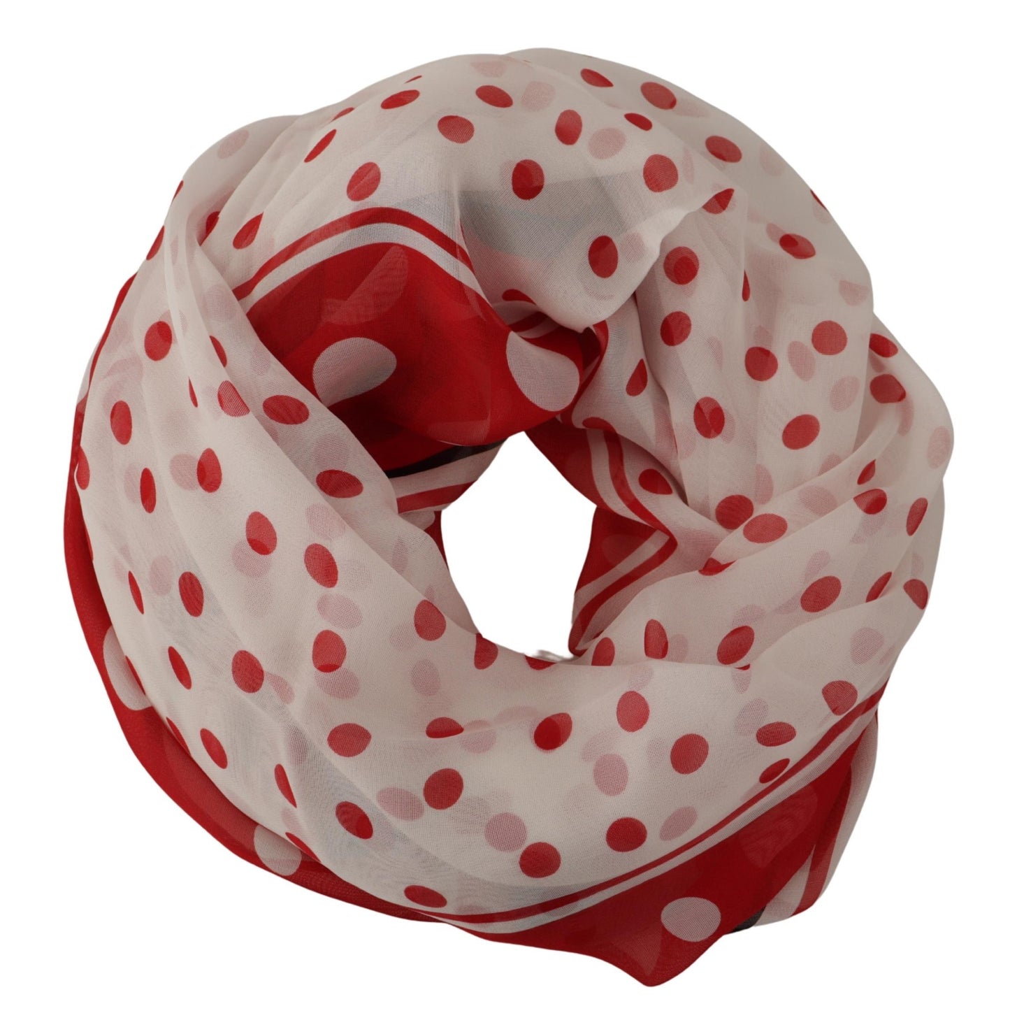 Polka Dots Elegance Silk Shawl Wrap Scarf