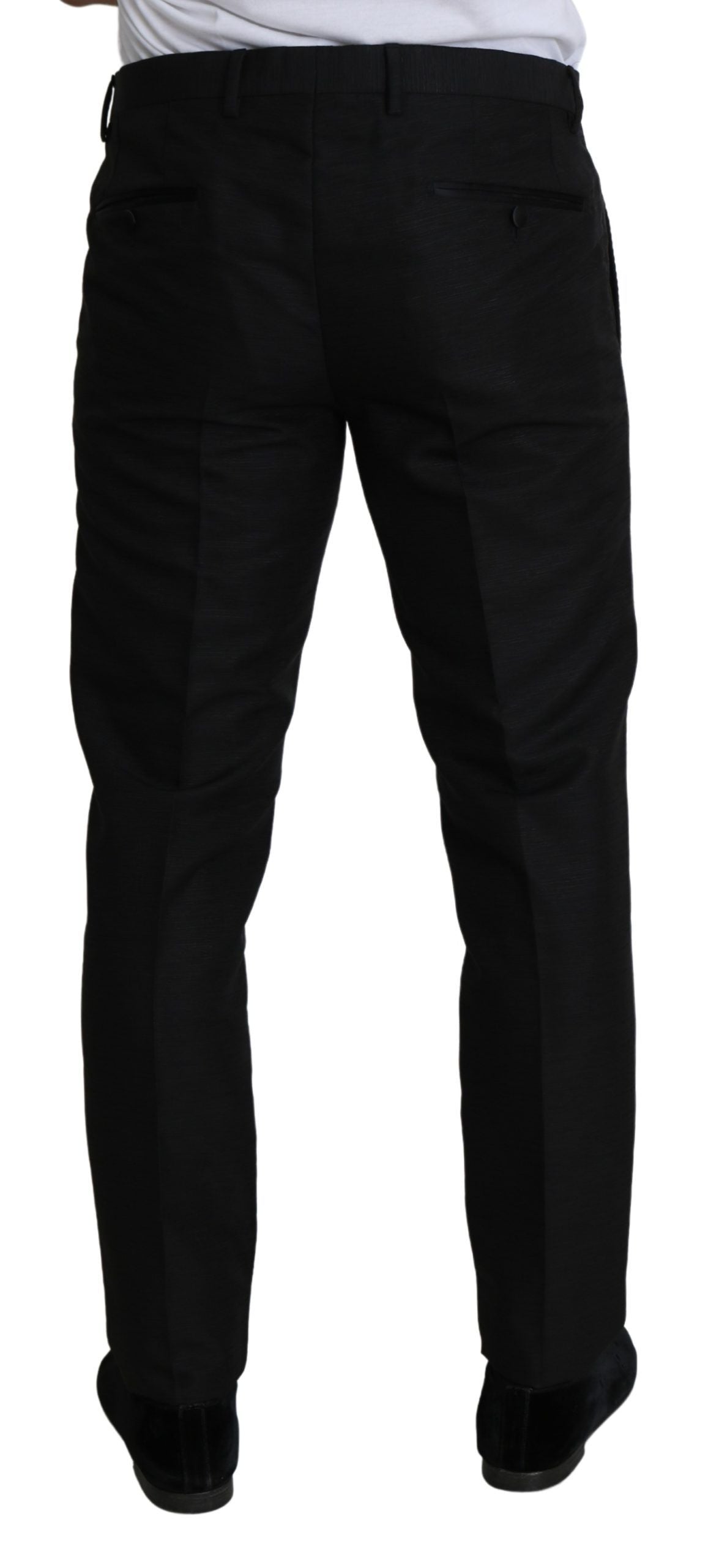 Elegant Wool Blend Slim Dress Pants