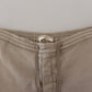 Light Gray Straight Cotton Pants