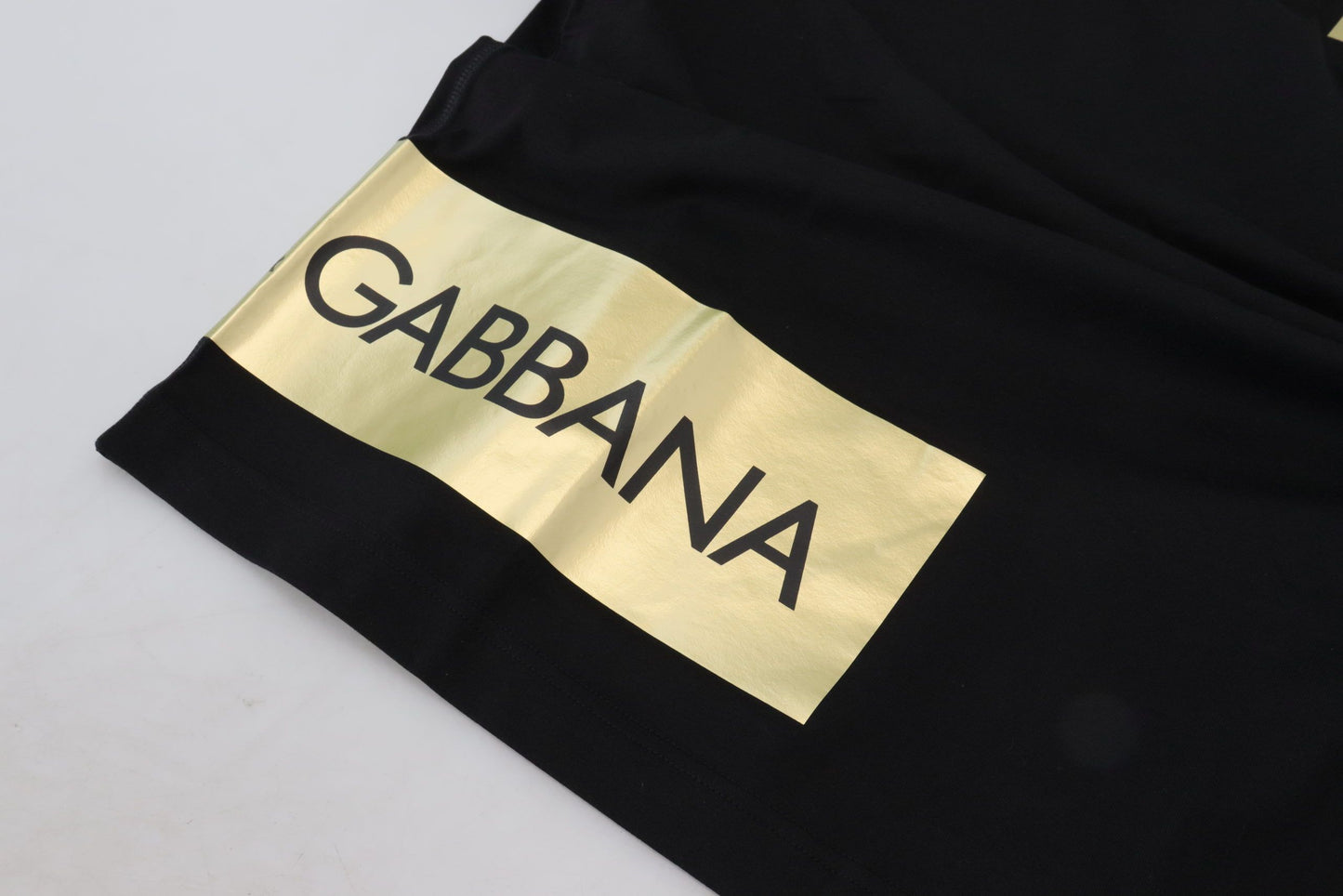 Elegant Black Gold Logo Tee