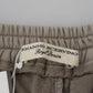 Light Gray Straight Cotton Pants