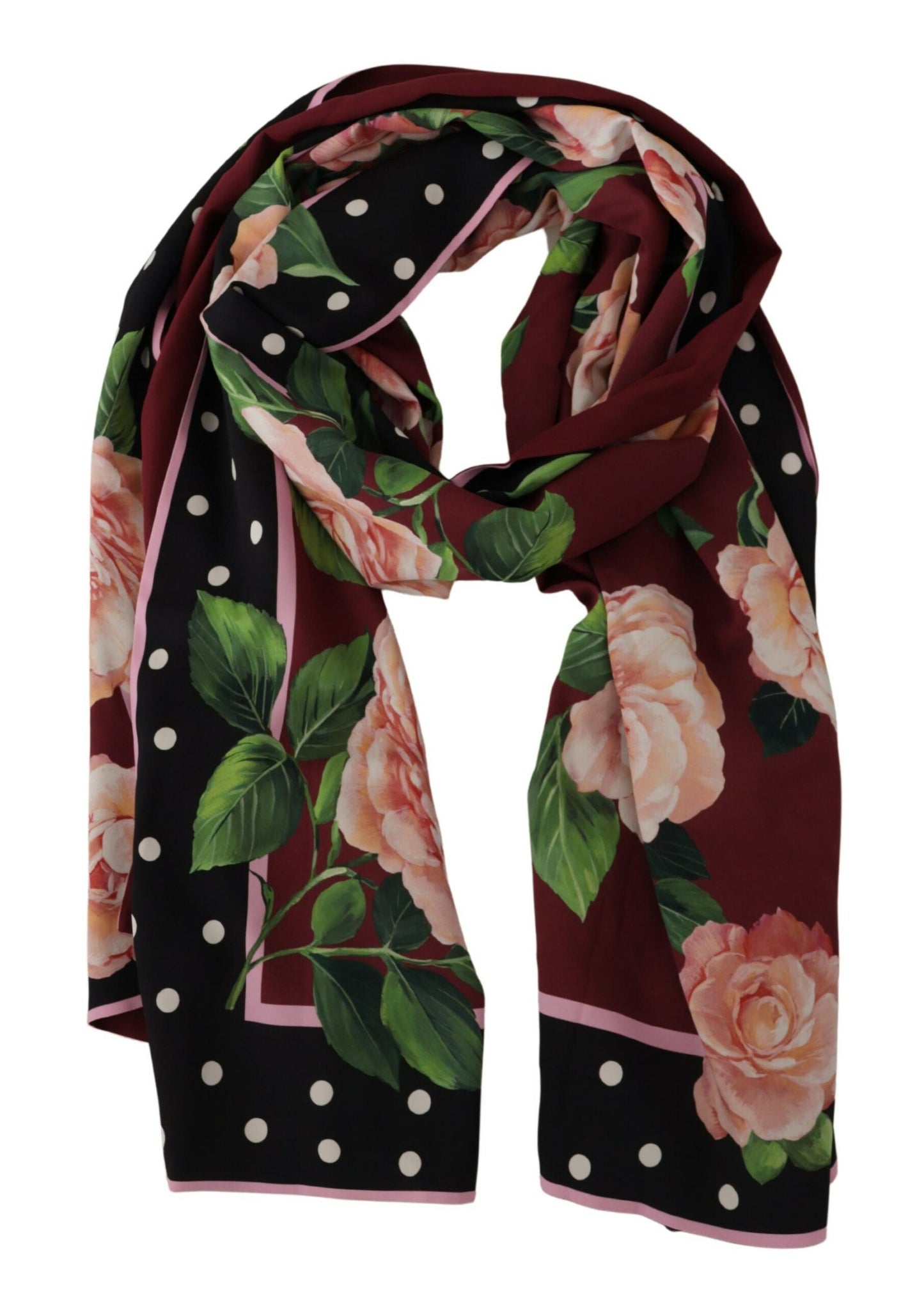 Elegant Floral Silk Blend Shawl