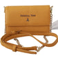 Chic Yellow Leather Shoulder Bag