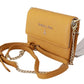 Chic Yellow Leather Shoulder Bag