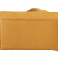 Chic Yellow Leather Shoulder Bag