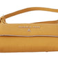 Chic Yellow Leather Shoulder Bag