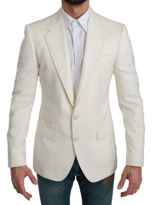 Elegant Slim Fit Virgin Wool Blazer