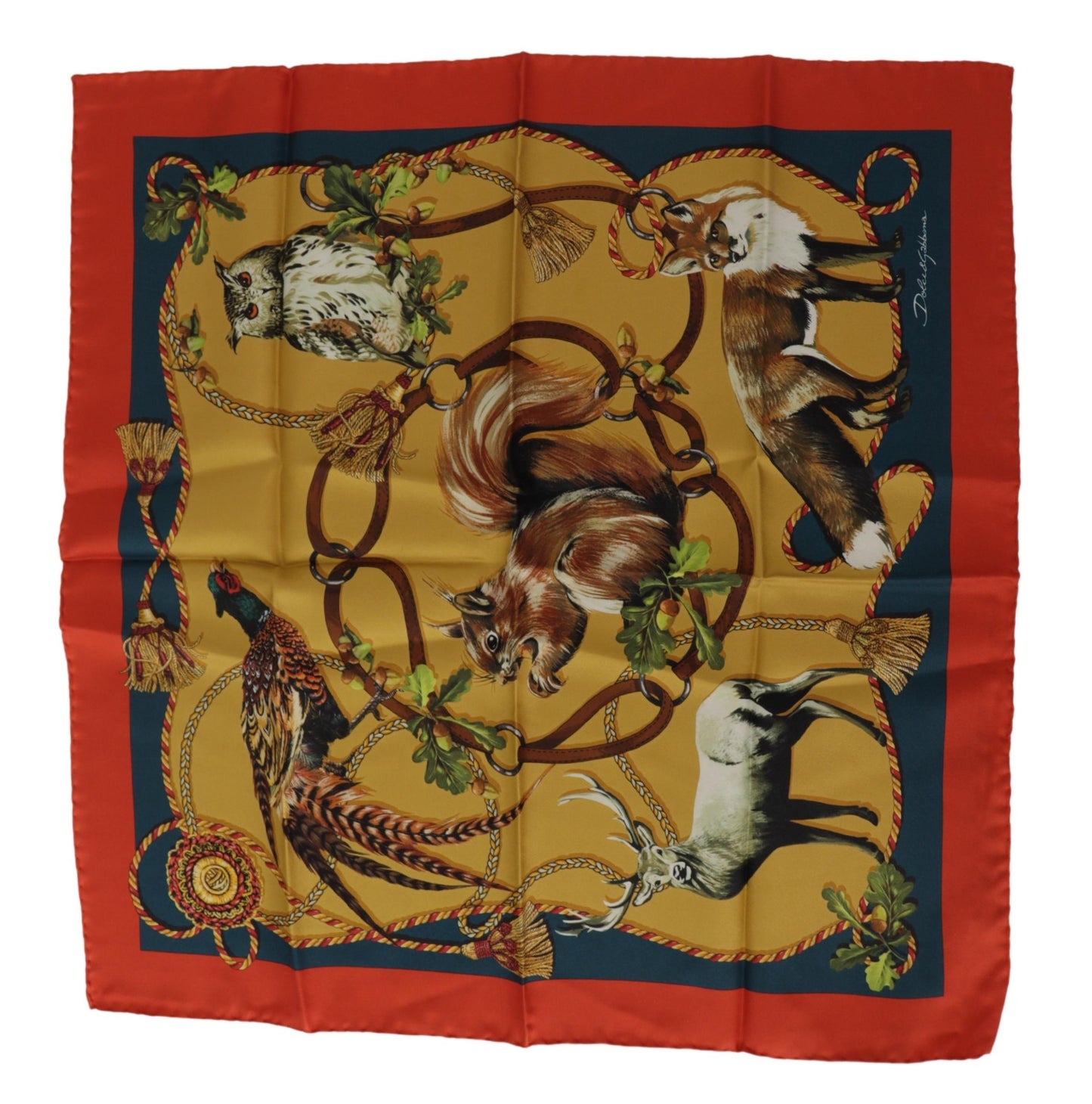 Elegant Multicolor Silk Scarf