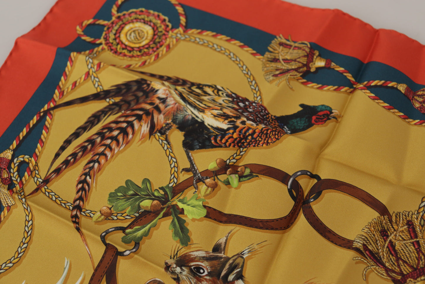 Elegant Multicolor Silk Scarf