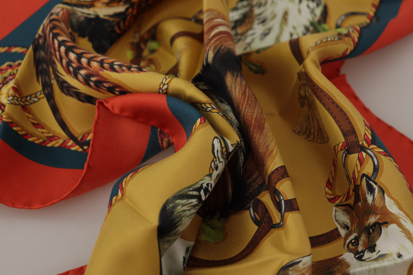 Elegant Multicolor Silk Scarf