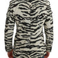 Zebra Print Silk Formal Blazer