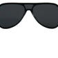 Black DG4355F Plastic Frame Non Polarized Sunglasses