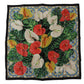 Elegant Floral Square Silk Scarf