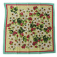 Elegant Floral Silk Square Scarf