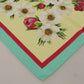 Elegant Floral Silk Square Scarf