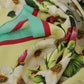 Elegant Floral Silk Square Scarf