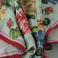Elegant Floral Silk Square Scarf