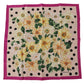 Elegant Silk Floral Square Scarf