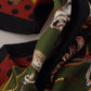 Chic Silk Square Scarf with Mushroom Motif