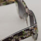 Elegant Black Multicolor Gradient Sunglasses