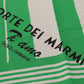 Elegant Cotton Square Scarf - Green & White Striped