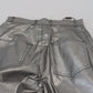 Elegant High Waist Skinny Pants in Silver