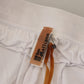 White Cotton Logo Loose Men Pants