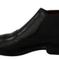 Elegant Black Leather Ankle Boots