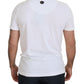 White Cotton Logo Patch Short Sleeve T-shirt