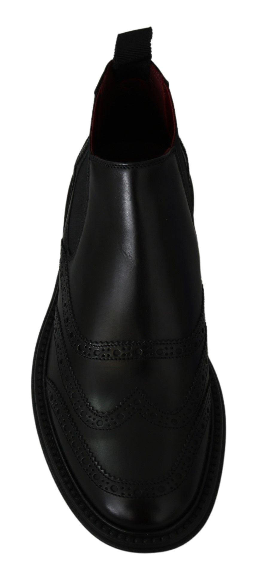 Elegant Black Leather Ankle Boots