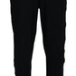 Black Cotton Stretch Men Pants