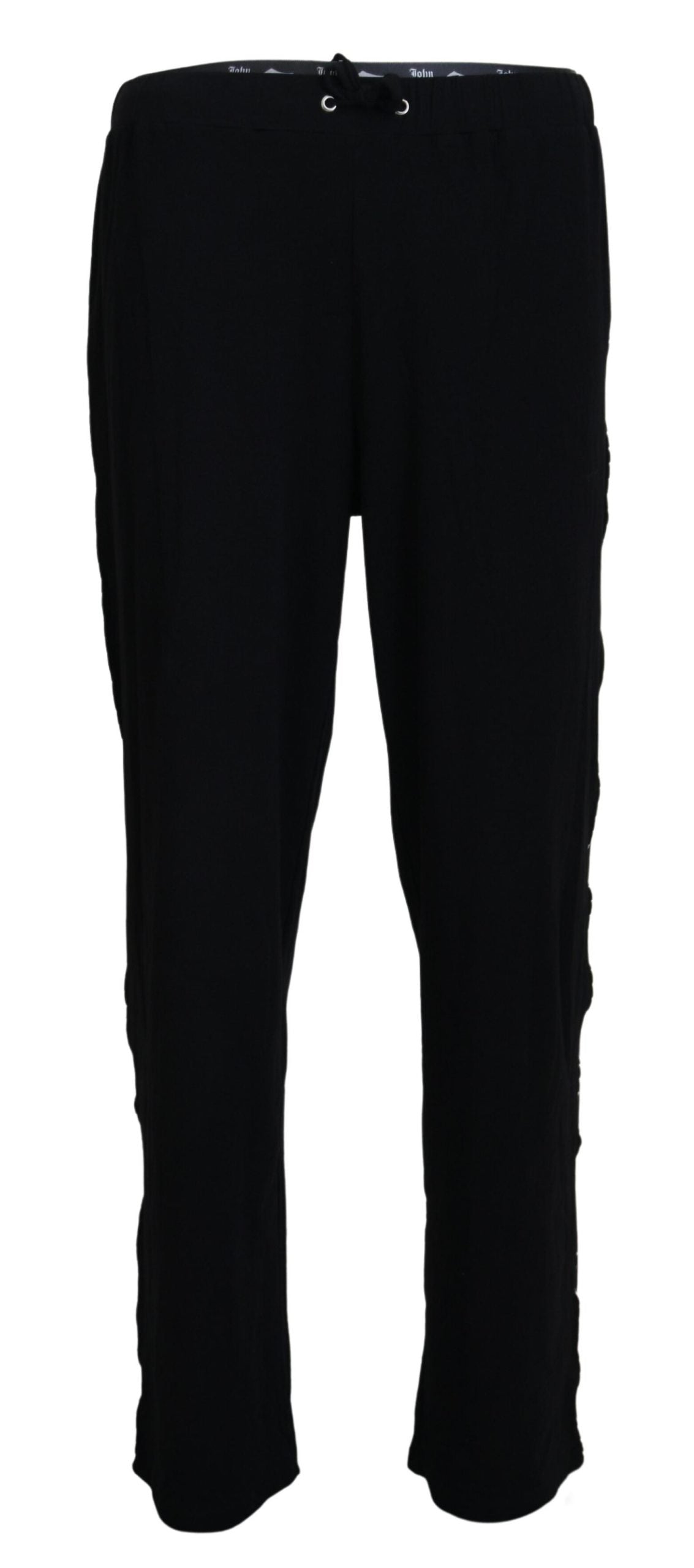 Black Cotton Stretch Men Pants