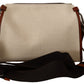 Elegant Beige and Brown Shoulder Messenger Bag