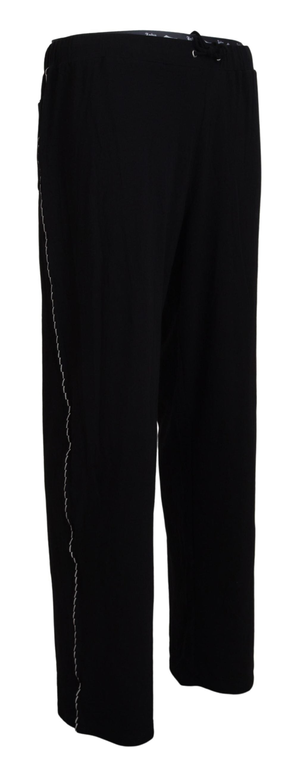 Black Cotton Stretch Men Pants