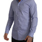 Stunning Sky-Blue Cotton Shirt