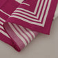 Elegant Pink Striped Cotton Scarf