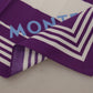 Elegant Purple Cotton Scarf