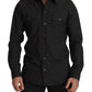Dark Green Cotton Slim Fit Casual Men Shirt